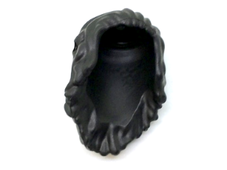 Mini Doll, Hair Long Wavy, Bangs Swept Back, Hole on Top and Right - Flexible Rubber