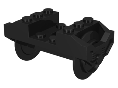 Lego 2878 2878c01 train wheel rc train holder with 2 black train wheel and chro 