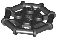 Plate, Modified 2 x 2 with Bar Frame Octagonal