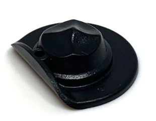 Minifigure, Headgear Hat, Wide Brim Flat