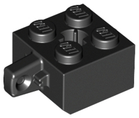 Hinge Brick 2 x 2 Locking with 1 Finger Vertical and Axle Hole