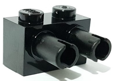 Brick, Modified 1 x 2 with Pins