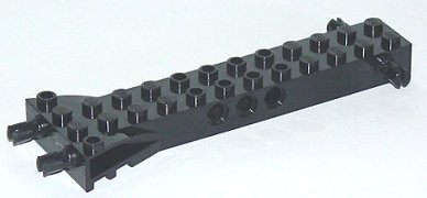 Brick, Modified 2 x 12 with 2 Side Pins and 2 End Pins, Technic Holes, and 4W Flared End