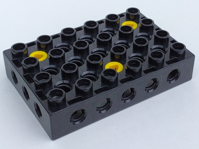 Duplo, Toolo Brick 4 x 6 with Holes on Sides and Top and 3 Screws in Top