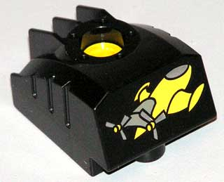 Duplo, Toolo MyBot Engine Program Brick with Yellow Airplane with Propellers Pattern