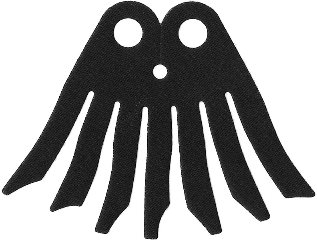 Minifigure Cape Cloth, 7 Points Long