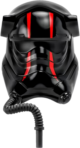 Large Figure Head Modified SW Elite TIE Fighter Pilot with Hose with Red Stripes Pattern