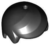 Minifigure, Hair Male Smooth and Parted, Hole on Top