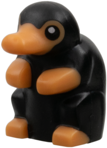 Niffler with Molded Nougat Snout and Paws and Printed Black Eyes Pattern