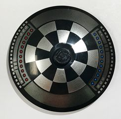 Dish 4 x 4 Inverted (Radar) with Solid Stud with Dejarik Table Pattern