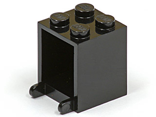 Container, Box 2 x 2 x 2 - Solid Studs