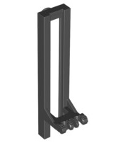 Vehicle, Forklift Wide 1 x 2 Hinge Plate Locking Dual 2 Fingers with Rubber Belt Holder