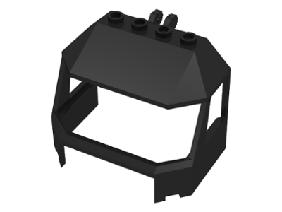 Windscreen 4 x 6 x 4 Cab with Hinge and 1 x 4 Bottom Cutout