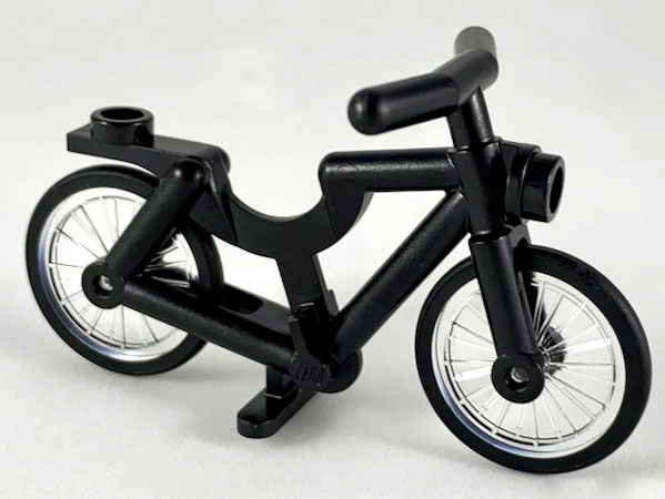 Bicycle with Handlebars with Trans-Clear Wheels with Molded Black Hard Rubber Tires (4719 / 92851pb01)