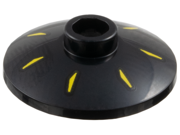 Dish 2 x 2 Inverted (Radar) with 7 Yellow Radial Marks Pattern