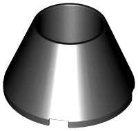 Cone 4 x 4 x 2 Hollow No Studs