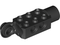 Technic, Brick Modified 2 x 3 with Pin Holes, Rotation Joint Ball Half Vertical, and Rotation Joint Socket