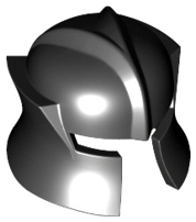 ☀️NEW Lego Boy/Girl Minifig Hat Dark Pearl Gray Castle Knight Nose Gaurd Helmet