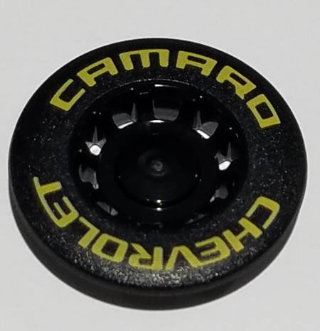 Wheel Cover 10 Spoke Recessed with Yellow 'CHEVROLET CAMARO' Pattern