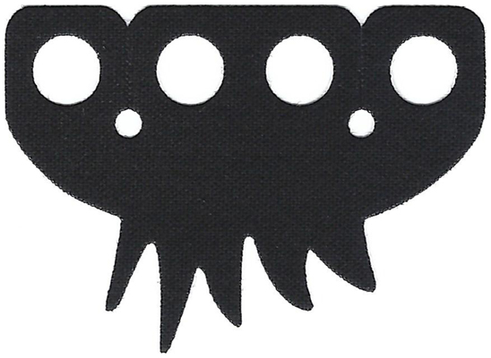 Minifigure Tuxedo Tails Cloth, 5 Jagged Points, Curved Corners - Traditional Starched Fabric