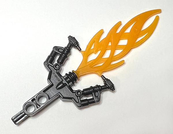 Bionicle Weapon Hordika Blazer Claw with Molded Trans-Orange Flexible Flame Pattern