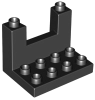 Duplo, Plate 3 x 4 x 2 1/3 Rampart