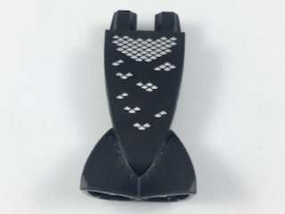 Tail, Mermaid / Merman Straight with Scattered Silver Scales Pattern