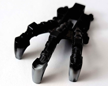 Bionicle Foot Piraka Clawed with Marbled Pearl Light Gray Pattern