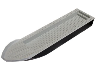 Boat, Hull Unitary 51 x 12 x 6 with Light Bluish Gray Top (54100 / 54101)