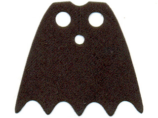 Lego Minifig, Cape Cloth, Scalloped 5 Points (Batman) - Traditional Starched Fabric