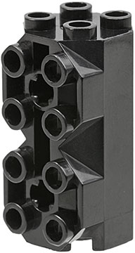 Brick, Modified Octagonal 2 x 2 x 3 1/3 with Side Studs