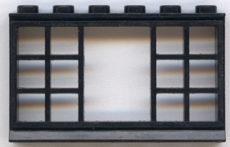 Minitalia Window 1 x 6 x 3 Panorama with 12 Panes