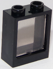 Window 1 x 2 x 2 Flat Front with Trans-Brown Glass (60592 / 60601)