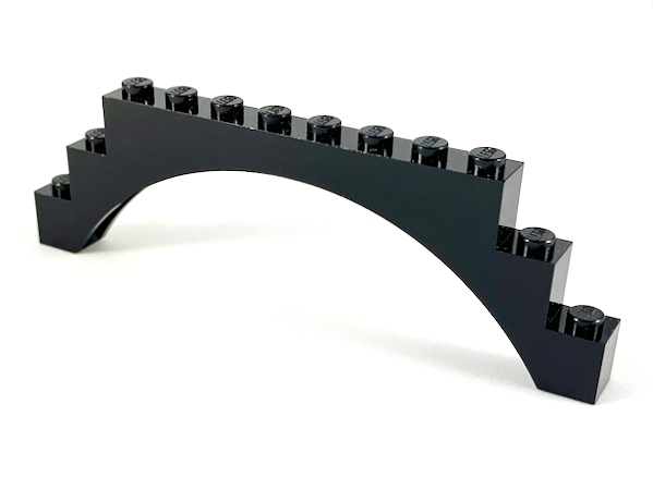 Lego Bridge ARC Black 6108 1 x 12 x 3 