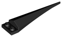 Plate, Modified 1 x 2 with Angular Extension with Molded Flexible Rubber Black Tip Pattern