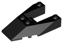 Wedge 6 x 4 Cutout with Stud Notches : Part 6153b | BrickLink