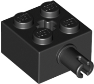 Brick, Modified 2 x 2 with Pin and Axle Hole