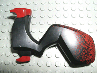 Dragon Leg (Fantasy Era) Left with Dark Red Claws and Hip Pattern