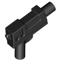 LEGO New Black Indiana Jones Minifigure Pistol Gun Weapon Accessory Piece 