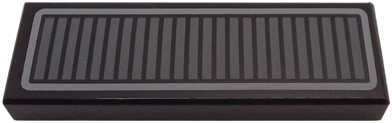 Tile 1 x 3 with Grille with Vertical Dark Bluish Gray Stripes and Light Bluish Gray Outline Pattern