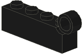 Hinge Brick 1 x 8 Male