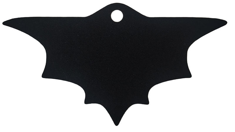 Minifigure Cape Cloth, Scalloped 7 Points, Wide, Single Top Hole (Batman) - Traditional Starched Fabric