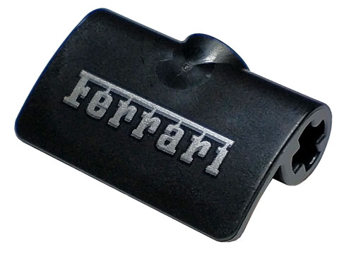 Technic, Panel Curved 2 x 3 x 1 with Silver 'Ferrari' Pattern