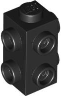 Brick, Modified 1 x 1 x 1 2/3 with Studs on 3 Sides
