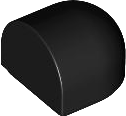 Brick, Round 1 x 1 x 2/3 Half Circle Extended with Curved Top