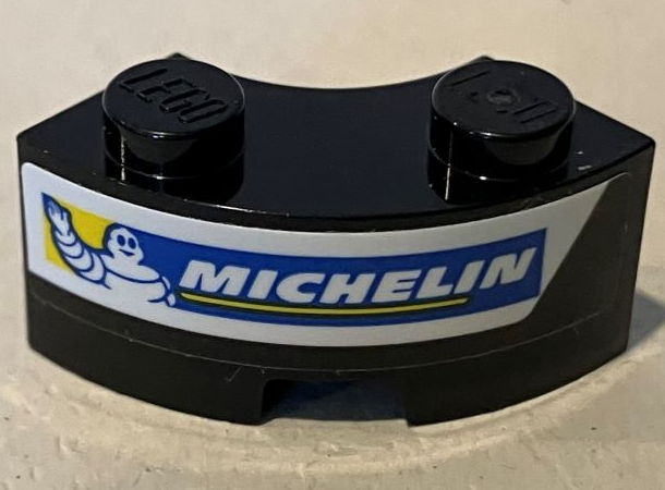 Part 85080pb07R : Brick, Round Corner 2 x 2 Macaroni with Stud Notch ...