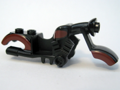 Motorcycle Fairing, Vintage with Dark Red Trim Pattern