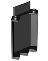 Panel 3 x 3 x 6 Corner Wall without Bottom Indentations