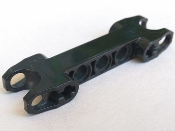 Technic, Axle and Pin Connector 2 x 7 with 2 Ball Joint Sockets, Squared Ends, Open Side Axle Holes