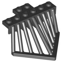 Train Cow Catcher 2 x 6 with Sloped Bars